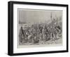 The Eastern Crisis, Refugees from Kandamos Landing on the Quay at Canea-Melton Prior-Framed Giclee Print