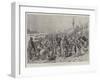 The Eastern Crisis, Refugees from Kandamos Landing on the Quay at Canea-Melton Prior-Framed Giclee Print