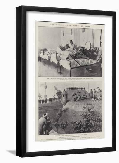 The Eastern Crisis, Scenes at Canea-Amedee Forestier-Framed Giclee Print