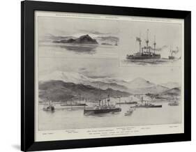 The Eastern Crisis, Scenes Off the Coast of Crete-William Heysham Overend-Framed Giclee Print