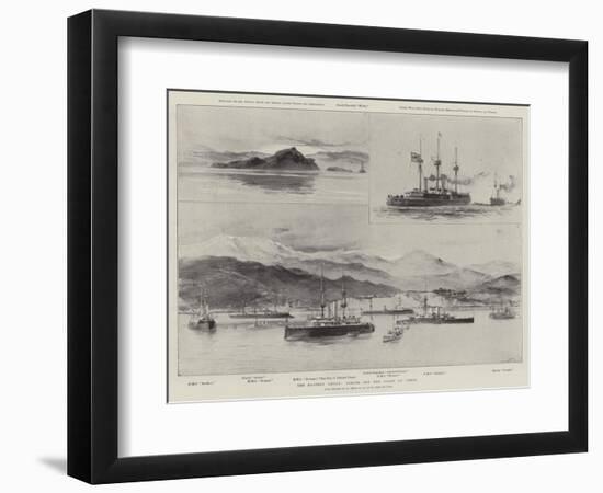 The Eastern Crisis, Scenes Off the Coast of Crete-William Heysham Overend-Framed Giclee Print