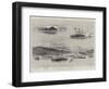 The Eastern Crisis, Scenes Off the Coast of Crete-William Heysham Overend-Framed Giclee Print