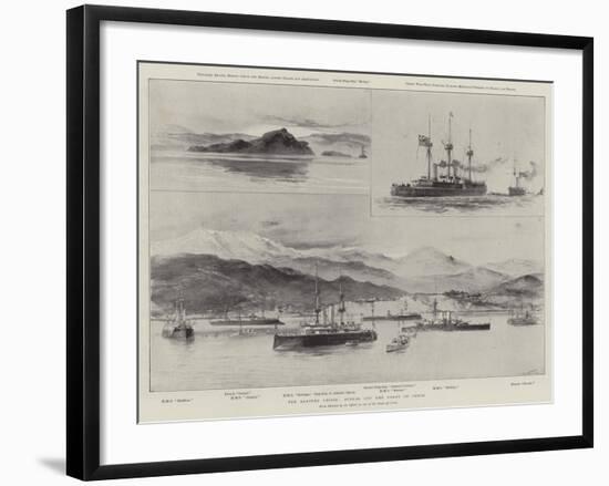 The Eastern Crisis, Scenes Off the Coast of Crete-William Heysham Overend-Framed Giclee Print