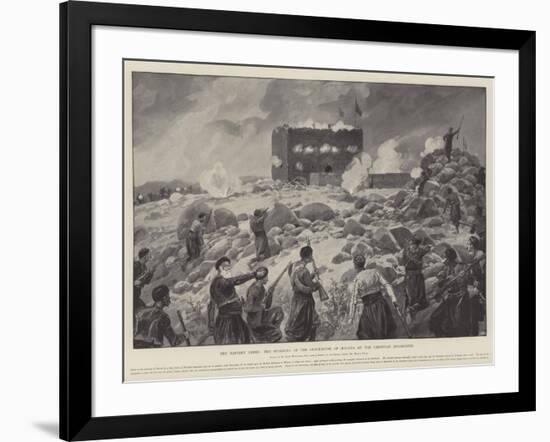 The Eastern Crisis, the Storming of the Blockhouse of Malaxa by the Christian Insurgents-Richard Caton Woodville II-Framed Giclee Print