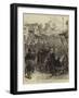 The Eastern Crisis, Turkish Troops Passing Through Stamboul-null-Framed Giclee Print