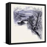 The Eastern Part of Long Island Seen from Peekskill United States of America-null-Framed Stretched Canvas