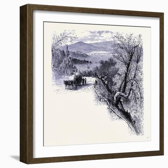 The Eastern Part of Long Island Seen from Peekskill United States of America-null-Framed Giclee Print