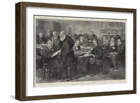 The Eastern Question, a Cabinet Council-Thomas Walter Wilson-Framed Giclee Print