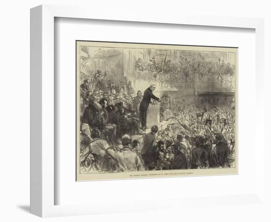 The Eastern Question, Conference at St James's Hall, Mr Gladstone Speaking-Charles Robinson-Framed Giclee Print