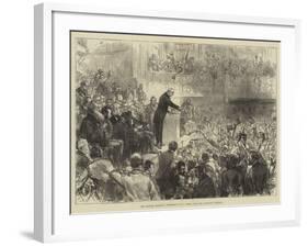 The Eastern Question, Conference at St James's Hall, Mr Gladstone Speaking-Charles Robinson-Framed Giclee Print