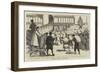 The Eastern Question, Stocking Public Buildings at Nisch with Biscuits-null-Framed Giclee Print