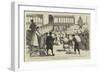 The Eastern Question, Stocking Public Buildings at Nisch with Biscuits-null-Framed Giclee Print