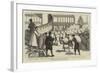 The Eastern Question, Stocking Public Buildings at Nisch with Biscuits-null-Framed Giclee Print