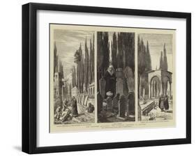 The Eastern Question, the Turkish Cemetery at Scutari-null-Framed Giclee Print