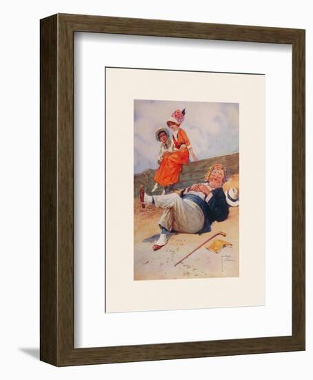 The Eavesdropper-Lawson Wood-Framed Premium Giclee Print