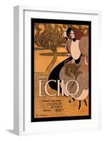 The Echo-Will H. Bradley-Framed Art Print