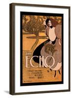 The Echo-Will H. Bradley-Framed Art Print