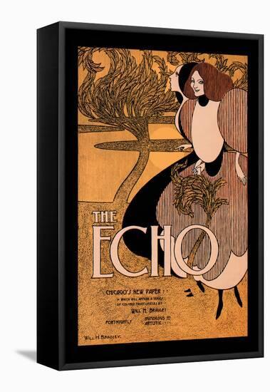 The Echo-Will H. Bradley-Framed Stretched Canvas