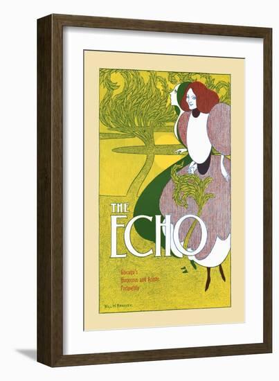 The Echo-Will Bradley-Framed Art Print