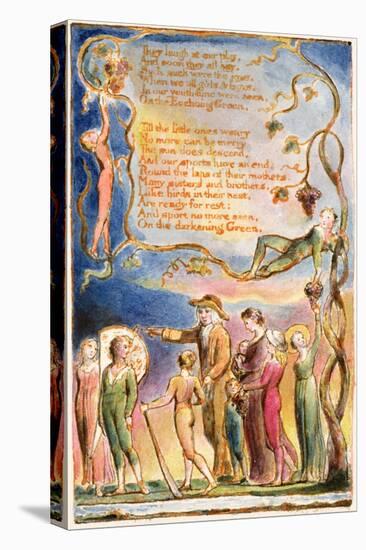 The Echoing Green (Cont.): Plate 7 from 'Songs of Innocence and of Experience' C.1815-26-William Blake-Stretched Canvas