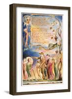 The Echoing Green (Cont.): Plate 7 from 'Songs of Innocence and of Experience' C.1815-26-William Blake-Framed Giclee Print