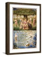 The Echoing Green: Plate 6 from 'Songs of Innocence and of Experience' C.1815-26-William Blake-Framed Giclee Print