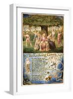 The Echoing Green: Plate 6 from 'Songs of Innocence and of Experience' C.1815-26-William Blake-Framed Giclee Print