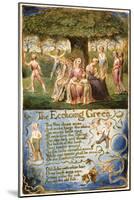 The Echoing Green: Plate 6 from 'Songs of Innocence and of Experience' C.1815-26-William Blake-Mounted Giclee Print