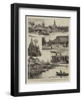 The Eclipse Expedition to Siam-null-Framed Premium Giclee Print