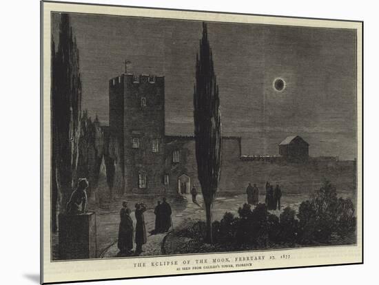 The Eclipse of the Moon, 27 February 1877-null-Mounted Giclee Print