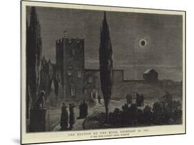 The Eclipse of the Moon, 27 February 1877-null-Mounted Giclee Print