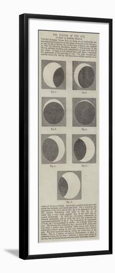 The Eclipse of the Sun, as Seen at Hyeres, France-null-Framed Giclee Print