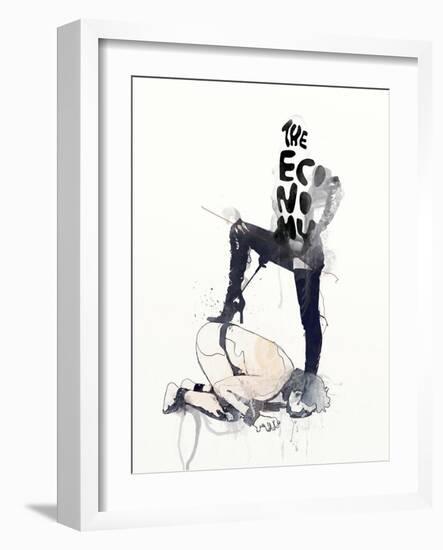 The Economy-Mydeadpony-Framed Art Print