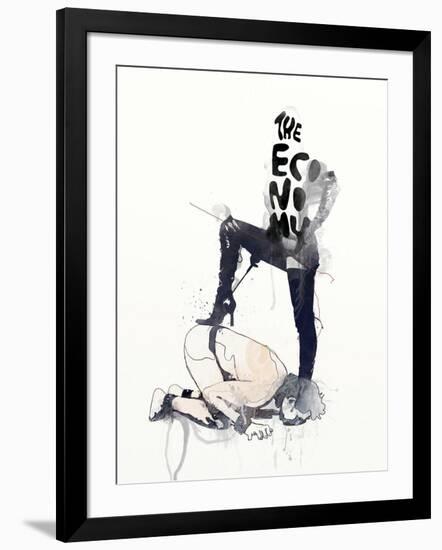 The Economy-Mydeadpony-Framed Art Print