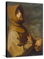 The Ecstasy of St. Francis, about 1660-Francisco de Zurbarán-Stretched Canvas