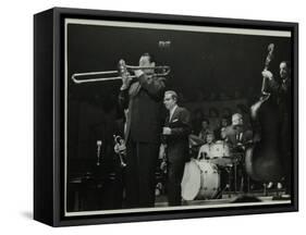 The Eddie Condon All Stars in Concert, Colston Hall, Bristol, 1957-Denis Williams-Framed Stretched Canvas
