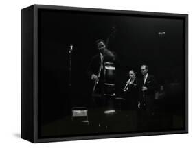 The Eddie Condon All Stars on Stage at Colston Hall, Bristol, 1957-Denis Williams-Framed Stretched Canvas