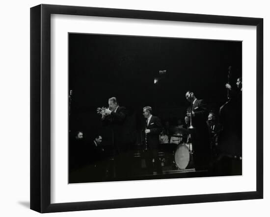 The Eddie Condon All Stars on Stage at Colston Hall, Bristol, 1957-Denis Williams-Framed Photographic Print