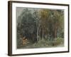 The Edge of a Wood at Nohant, C. 1842-1843 (W/C)-Ferdinand Victor Eugene Delacroix-Framed Giclee Print