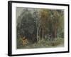 The Edge of a Wood at Nohant, C. 1842-1843 (W/C)-Ferdinand Victor Eugene Delacroix-Framed Giclee Print