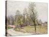 The Edge of the Forest in Spring, in Evening-Alfred Sisley-Stretched Canvas