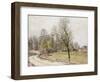 The Edge of the Forest in Spring, in Evening-Alfred Sisley-Framed Giclee Print