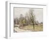 The Edge of the Forest in Spring, in Evening-Alfred Sisley-Framed Giclee Print