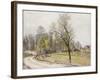 The Edge of the Forest in Spring, in Evening-Alfred Sisley-Framed Giclee Print