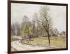 The Edge of the Forest in Spring, in Evening-Alfred Sisley-Framed Giclee Print