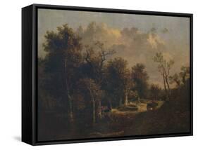 The Edge of the Forest, with Farm Cart and Cattle, c1811-John Crome-Framed Stretched Canvas