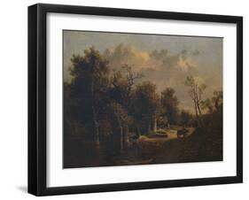 The Edge of the Forest, with Farm Cart and Cattle, c1811-John Crome-Framed Giclee Print