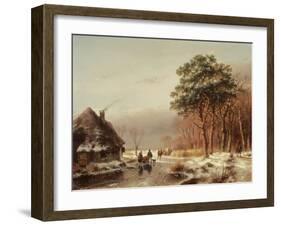 The Edge of the Forest-Andreas Schelfhout-Framed Giclee Print