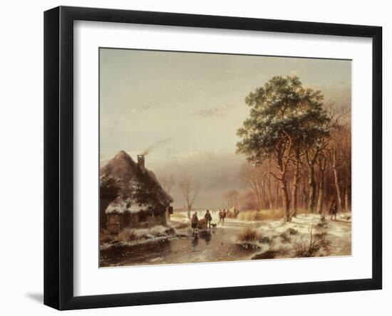 The Edge of the Forest-Andreas Schelfhout-Framed Giclee Print