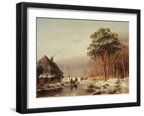 The Edge of the Forest-Andreas Schelfhout-Framed Giclee Print